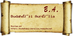 Budaházi Aurélia névjegykártya